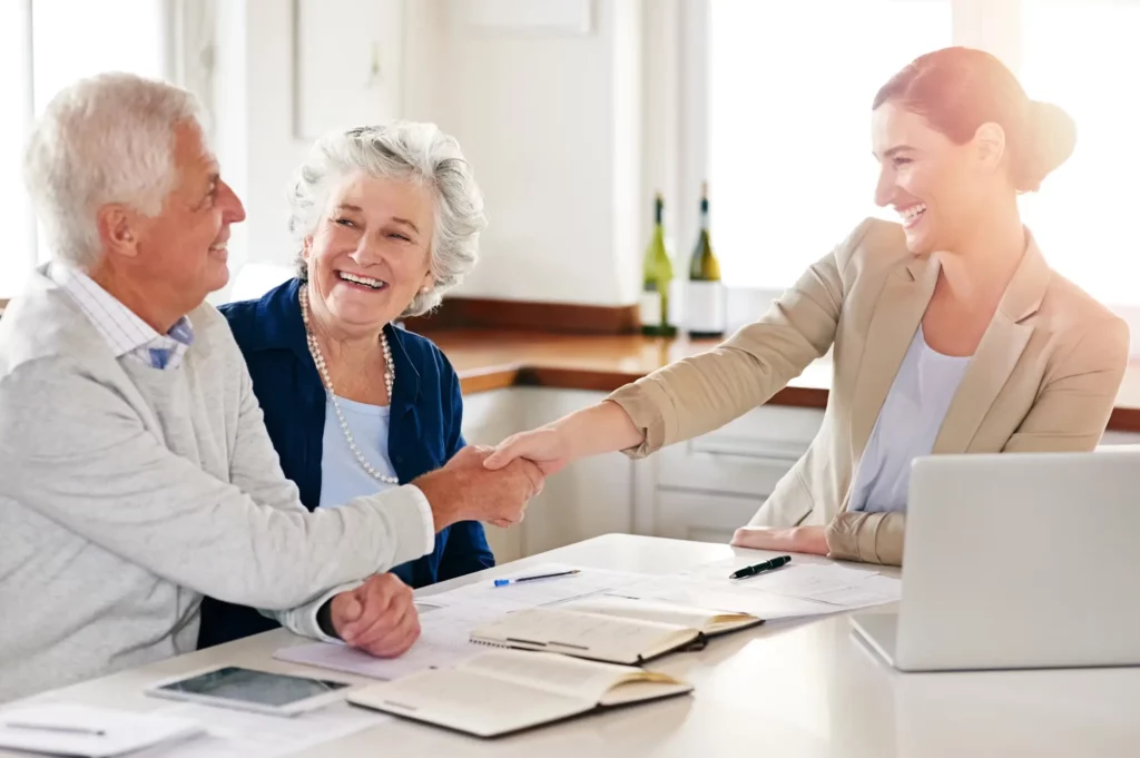 Älteres Paar Beratung