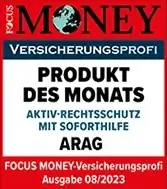 Focus Money - Produkt des Monats Rechtsschutz